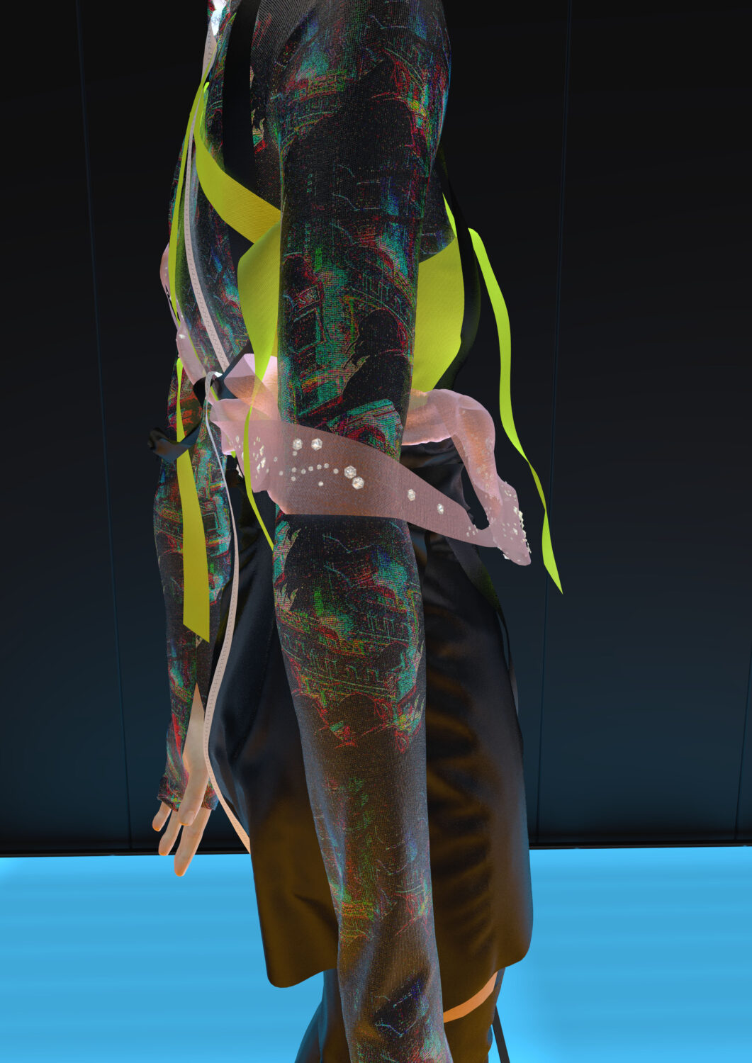 Content Aware 3D modelled close-up